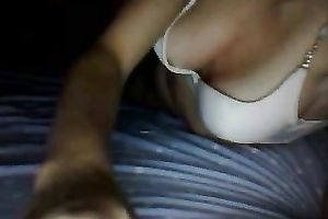 Zealous busty whore rubbed her love button out of taking off her thongs