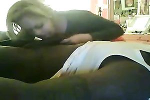 Black knob of my hawt paramour in my mouth filling it up