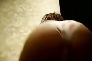 Juicy girlfriend of mine shakes her large white ass in pants