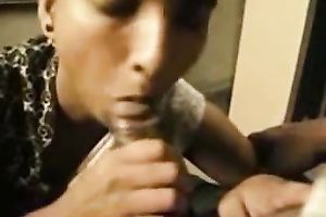 Cute and slender Bengali milf blowing dick on home POV movie scene