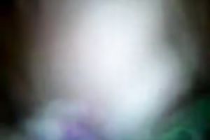 Pretty dark brown Arab babe eats rod and widens her legs