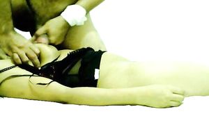 Tit massage for my marvelous and curvy Desi hotwife in underware