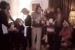 This wicked whore likes the feel of his hard dick in her throat