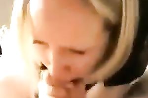 Light haired mother I'd like to fuck could not stop engulfing tasty large dong of my buddy