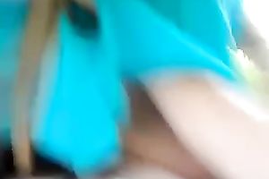 Quite hawt and all natural youthful housewife is fond of riding pecker outdoors