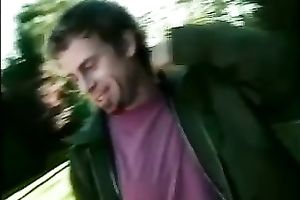 Black sweetheart with juicy bawdy cleft blows cock of a white stud