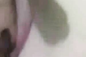 Seductive beauty from ComicCon rubs her hairless cunny in front of me