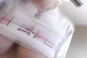 Young and immodest light haired slut shows this chab oozing oyssy