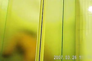 Torrid spy web camera clip of non-professional bulky lusty housewife taking a shower