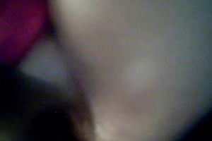 Using a big cucumber perverted pallid slutwife was teasing her own twat