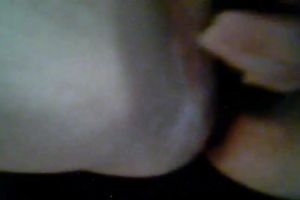 Using a big cucumber perverted pallid slutwife was teasing her own twat