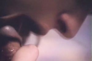 Blonde classic white milf feeding on a weenie of her ally