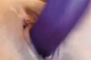 Super hawt large breasted dark haired mother I'd like to fuck used vibe to impress me with solo