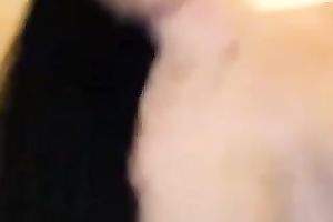 Super hawt large breasted dark haired mother I'd like to fuck used vibe to impress me with solo