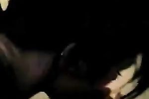 Black haired incredibly hungry for ball cream nympho gives a great oral-sex