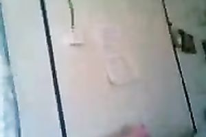 My perverted buddy likes fingering his own GF each morning on his web camera