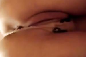 Curvaceous white bitch undressed showing off her sexy moist body