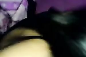 Voracious dark skin weenie paramour gives me head in her impure bedroom