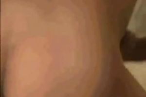 Awesome dilettante Asian white bitch in college uniform masturbating