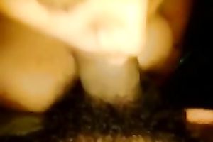 Chocolate nice tit babe drank everything by her sexy tiny throat