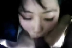 My Korean GF sucks my swollen knob like a natural born rod sucker