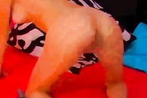 Tight dark haired web camera slut goes wild exposing her holes