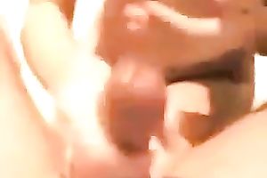 Adorable golden-haired gal engulfing large 10-Pounder deepthroat in POV