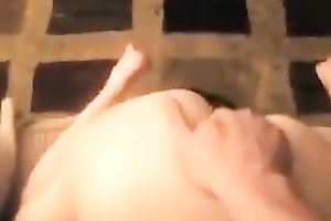 Brunette chick engulfing large jock balls unfathomable in arousing POV movie