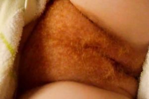 Mature wifey has the hirsute pubic hair of the fire color