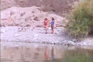 Horny bootyful breasty swarthy sweetheart acquires white jock deeply