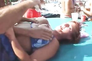 I love to lick my horny girlfriend's large delightful milk cans