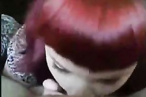 Redhead white big beautiful woman dick paramour blowing my weenie on POV tape