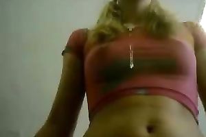 My insanely excited GF stretches her cum-hole with my baseball bat