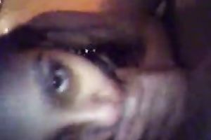 My lascivious Indian legal age teenager girlfriend gives me head on the POV