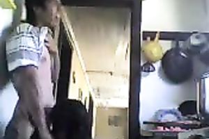 Just a precious quickie with my latin babe girlfriend in the kitchen