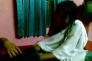 Cute black skin Bangla blowing penis of her boyfriend