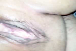 My ally got absorbed with eating out his wifey's shaved wet muff