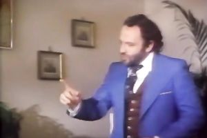 Beautiful new golden-haired honey on the ottoman rides rod of her paramour