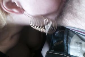 Blond haired slut did her work whilst engulfing my buddy for some specie