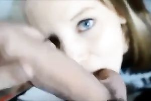 Amateur hot large breasted brunette hair blowlerina sucked my alluring large weenie