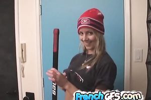 Fine youthful caramel skin French girlfriend flashes her pussy and billibongs