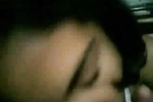 Dark skin exotic legal age teenager greedily sucks dick on POV intimate video