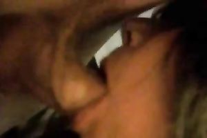 Tattooed brunette hair ex GF enjoys engulfing my shaft in homemade episode