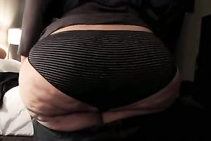 My barefaced black cock sluts is proud of her enormously huge butt