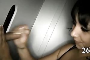 My seductive dark brown slutwife makes my rod explode in one minute