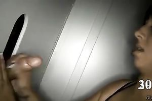 My seductive dark brown slutwife makes my rod explode in one minute