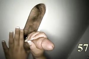 My seductive dark brown slutwife makes my rod explode in one minute