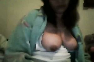 Busty dilettante punjabi woman shows her goodies on livecam