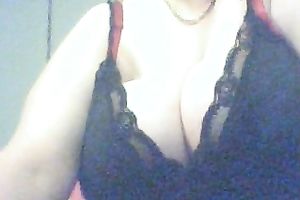 Greasy blond granny masturbating with large sex toy