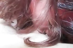 Red haired plump nympho sucked my meaty wang madly